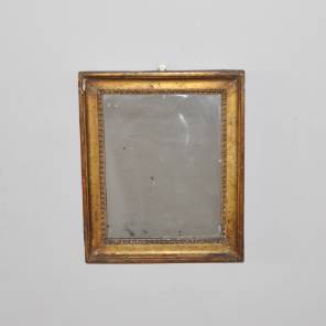 A French 18th century small mercury plate mirror